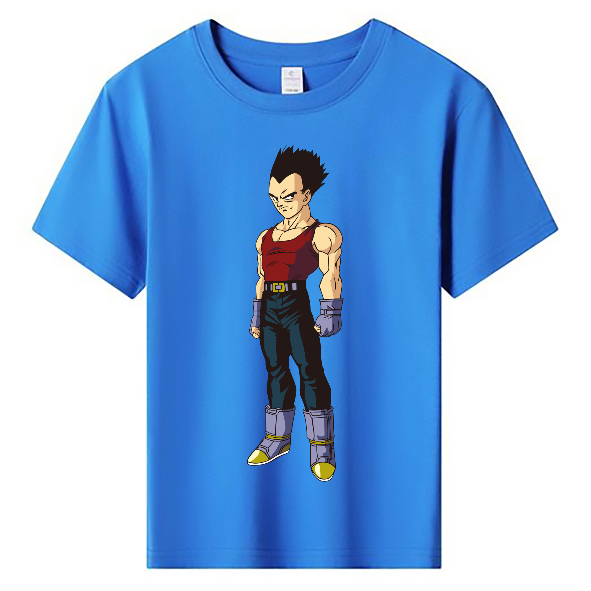 （画像用） ドラゴンボール ベジータ四世（Bejīta Yonsei）DRAGON BALL Vegeta IV 綿100％キッズTシャツ（フロントプリント）